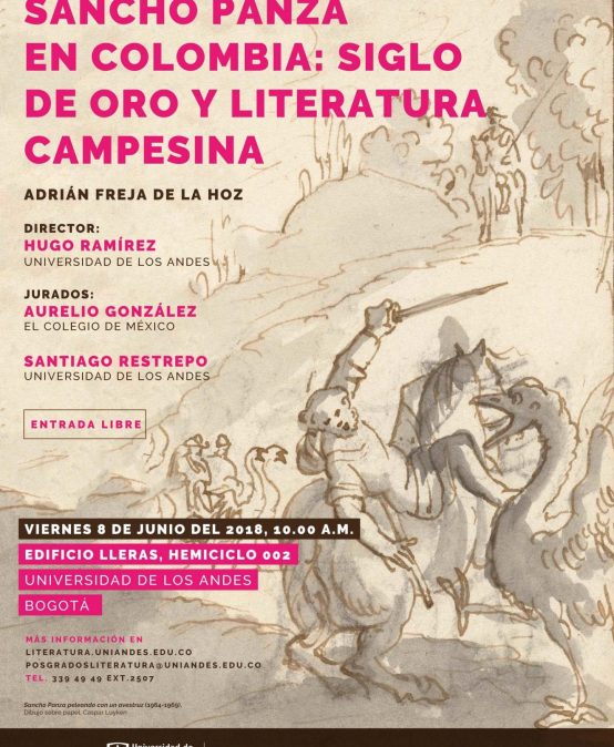 Proyecto de tesis doctoral – Sancho Panza en Colombia: Siglo de Oro y literatura campesina