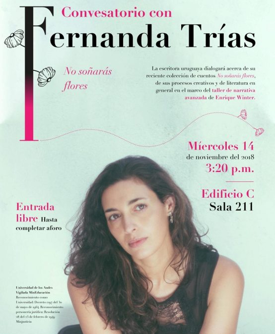 Conversatorio con Fernanda Trías sobre el libro No soñarás flores