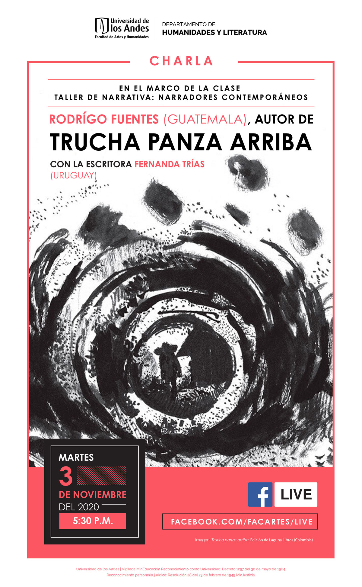 Charla con Rodrigo Fuentes, autor de “Trucha panza arriba”