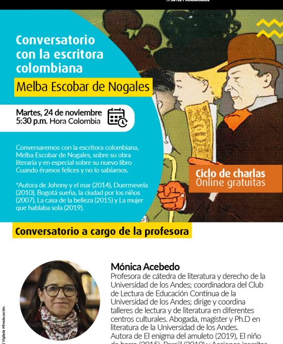 Conversatorio con la escritora colombiana Melba Escobar de Nogales