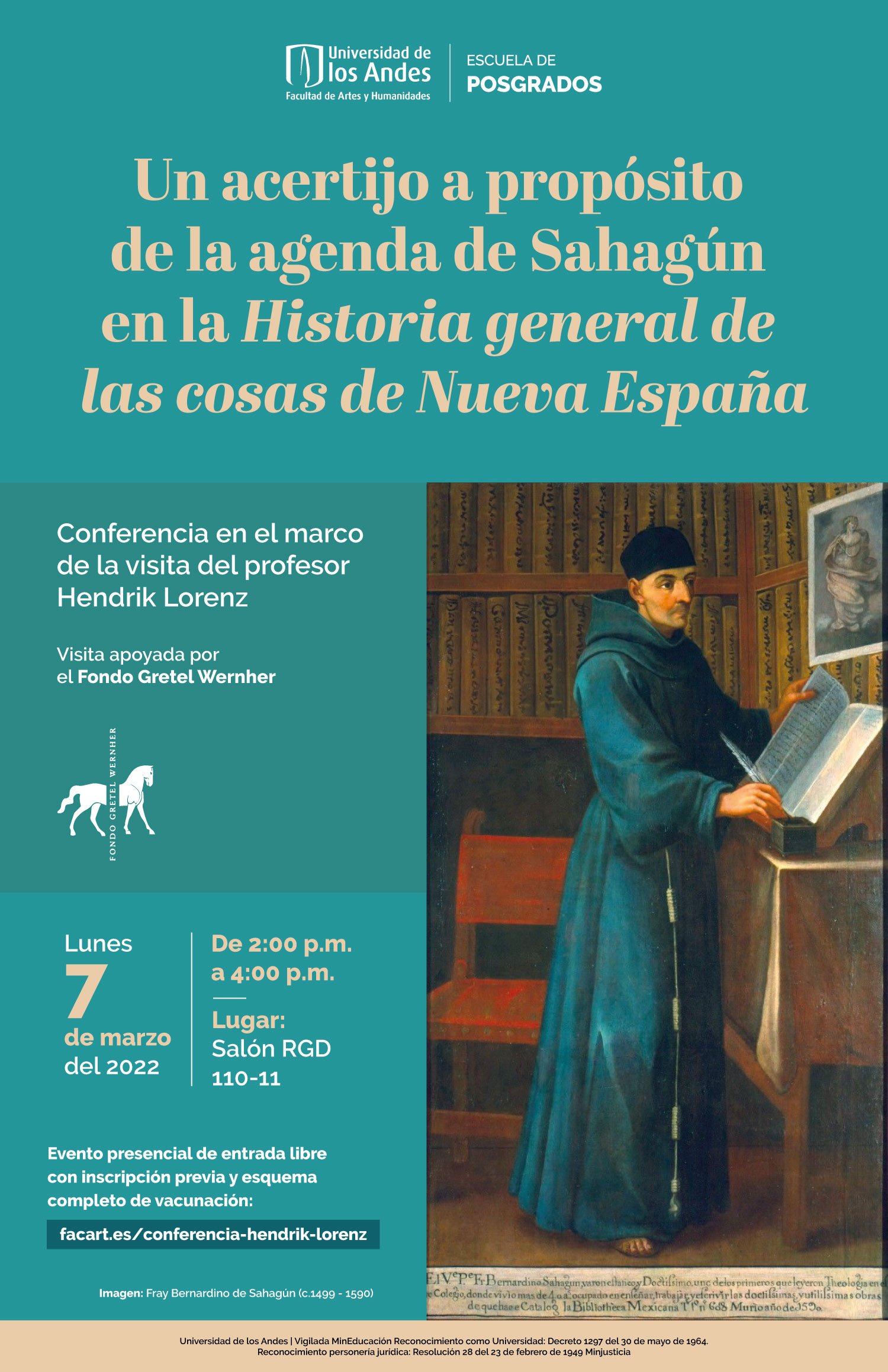 Conferencia Un acertijo a propósito de la agenda de Sahagún en la Historia general de las cosas de Nueva España