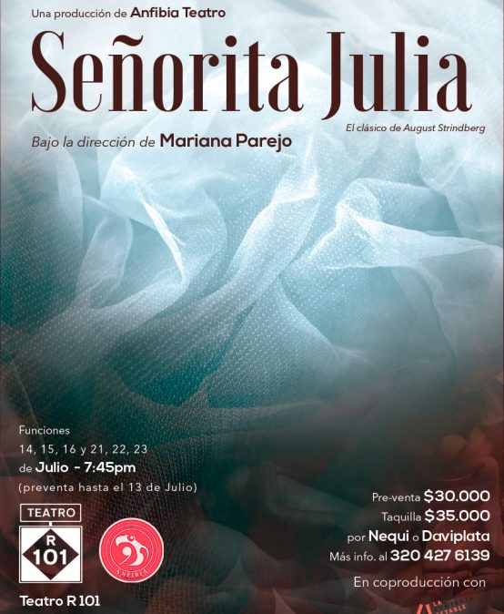 Señorita Julia de Anfibia Teatro, segunda temporada