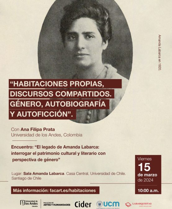 Ana Prata participa en el Encuentro: “El legado de interrogar el patrimonio cultural y literario con perspectiva de género”