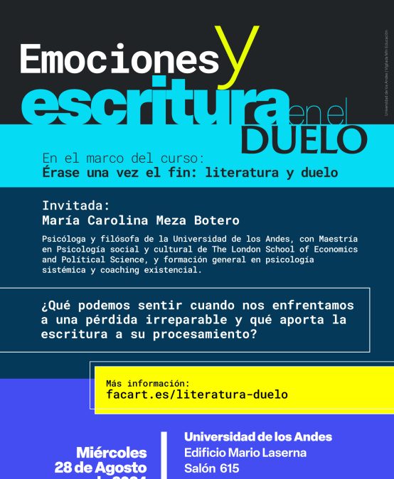 Charla: Emociones y escritura en el duelo