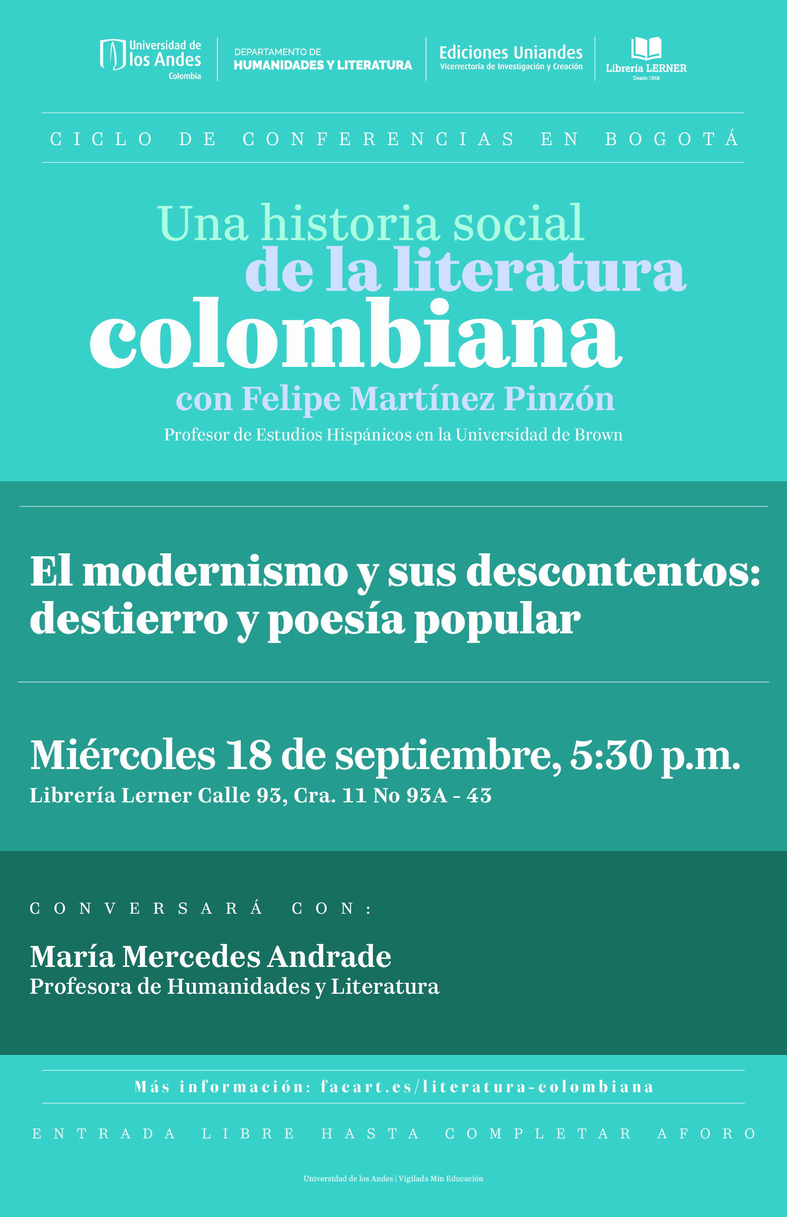 Martes 18 de septiembre | 5:30 p.m.