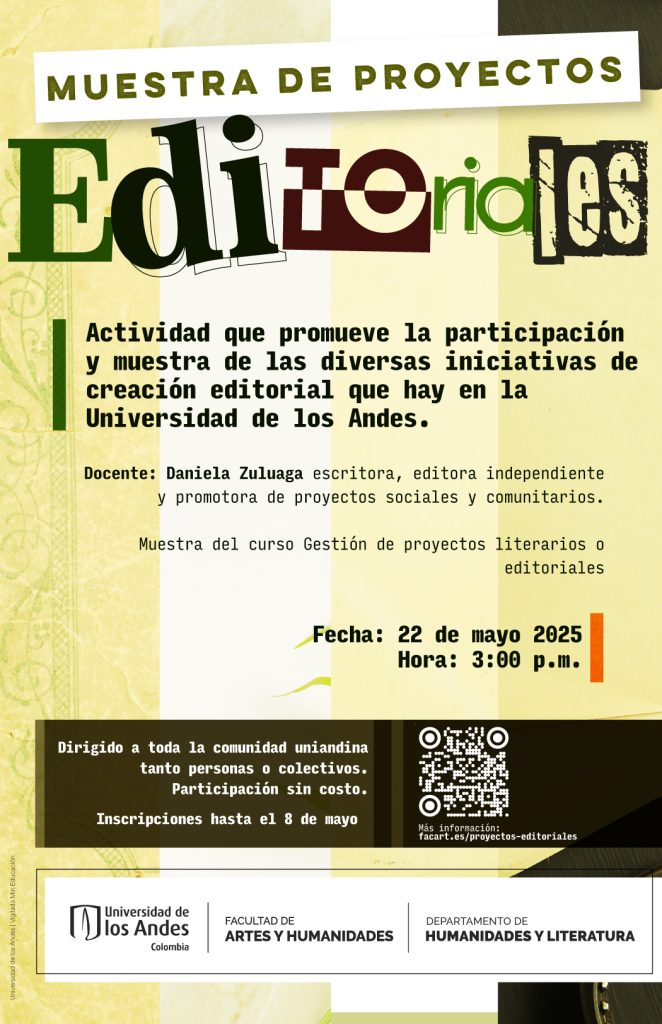 Participe en la Muestra de proyectos editoriales Uniandes