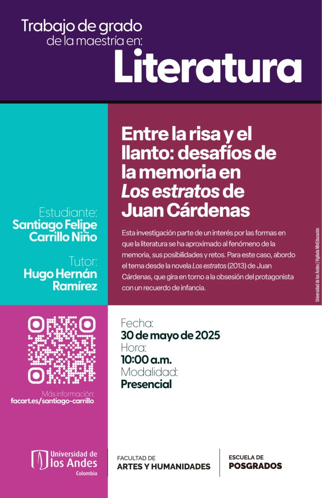 Esta investigación parte de un interés por las formas en que la literatura se ha aproximado al fenómeno de la memoria, sus posibilidades y retos.