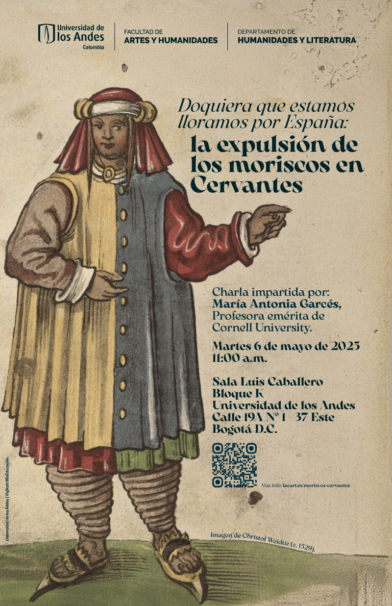 Chara: Doquiera que estamos lloramos por España: la expulsión de los moriscos en Cervantes, martes 6 de mayo de 2025 a las 11:00 a.m.