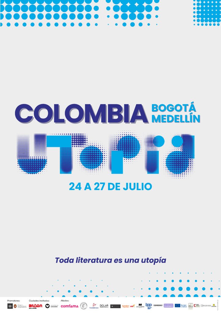 El Festival Literario Utopía es un evento cultural que se celebra anualmente en Braga, Portugal, pero que este año, 2025, también se celebrará en Bogotá y en Medellín.