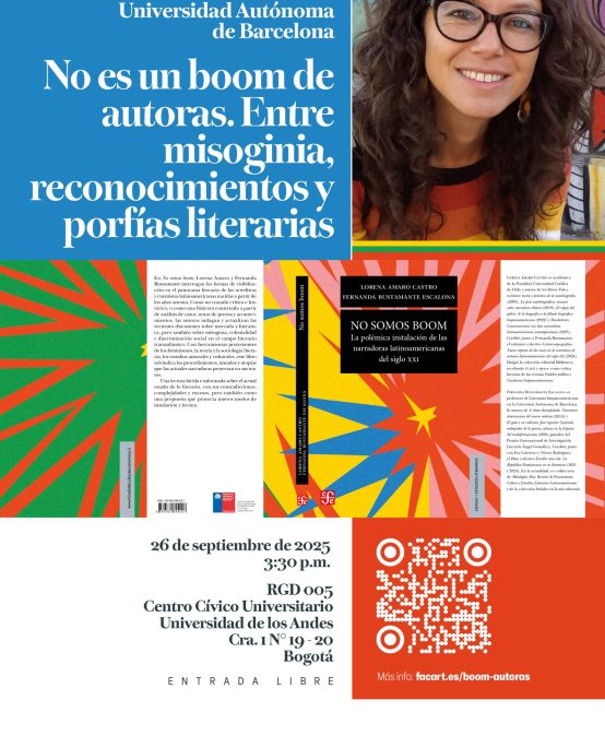 Conferencia Fernanda Bustamante “No es un boom de autoras”